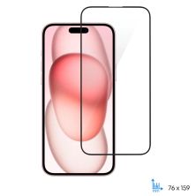 Стекло защитное 2E iPhone 15 Plus 2.5D FCFG black (2E-IP-15PL-6.7-SMFCFG-BB)