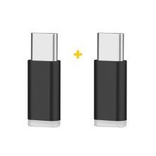 Перехідник Micro 5P F to USB-C M 2PCS black XoKo (XK-AC010-BK2)