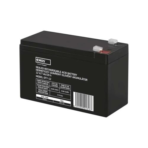 Батарея до ДБЖ EMOS B9691 AGM 12V 7Ah fast 4,7mm (B9691)