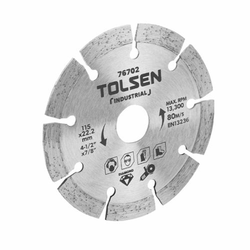 Диск пильный Tolsen алмазный сегментный 125x22.2х10 мм (76703)