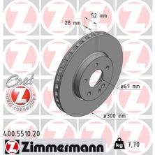 Гальмівний диск ZIMMERMANN 400.5510.20