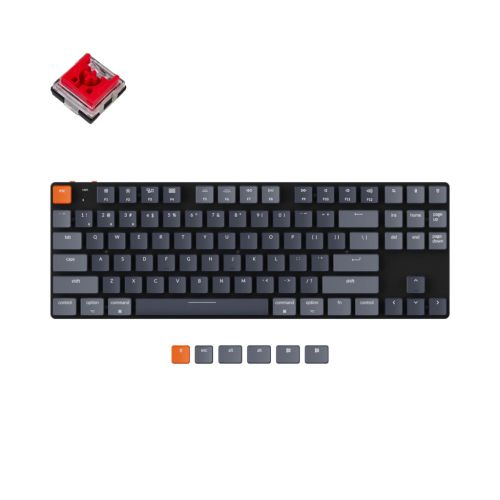 Клавиатура Keychron K1SE 87 Key Optical Red RGB Hot-Swap Wireless UA Black (K1SEE1_KEYCHRON)