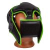 Боксерский шлем PowerPlay 3100 PU Чорно-зелений XS (PP_3100_XS_Black/Green) - Изображение 2