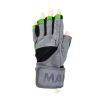 Рукавички для фітнесу MadMax MFG-860 Wild Grey/Green S (MFG-860_S) - Зображення 1