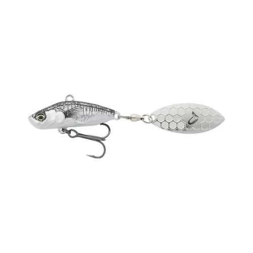 Блешня Savage Gear 3D Sticklebait Tailspin 73mm 13.0g Black Silver (1854.43.94)