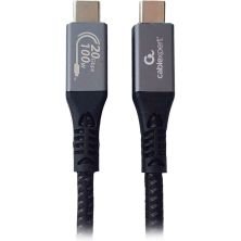Дата кабель USB-C to USB-C 0.5m USB3.2 Gen2*2 20Gbps/100W(20V5A)/4K60Hz Cablexpert (CCBP-USB3-CMCM100-0.5M)