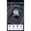 Зарядний пристрій T-Phox Rapid T-C08 Car Charger PD20W + QC3.0 18W Black (T-C08 Black) - Зображення 1