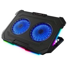 Подставка для ноутбука IceCoorel 10-17, 2*125mm 1200 RPM, 2*USB, 415x293x26.5mm, RGB (F8) Подставка для ноутбука IceCoorel 10-17, 2*125mm 1200 RPM, 2*USB, 415x293x26.5mm, RGB (F8)