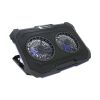 Подставка для ноутбука IceCoorel 10-17, 2*125mm 1200 RPM, 2*USB, 415x293x26.5mm, RGB (F8) - Изображение 1