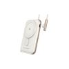 Батарея универсальная Choetech Magnetic Wireless 10000mAh 20W, PD, Qi-15W, USB-C In/Out, buid-in cabel, White (B735-CCWH) - Изображение 1