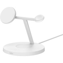 Зарядное устройство Belkin 3in1 Magnetic Pad Qi2 15W White (WIZ032KQWH)