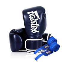 Боксерские перчатки Fairtex BGV14 Blue 14 унцій (бинти в комплекті) (BGV14_14oz_Blue)