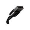 Дата кабель USB 2.0 AM to Lightning 1.0m 2.4A black Baseus (CALWJ-01) - Зображення 2