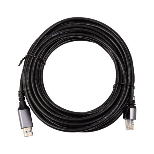 Дата кабель USB AM to RJ45 Ethernet 7.5m CAT6 UTP PowerPlant (CA915019)