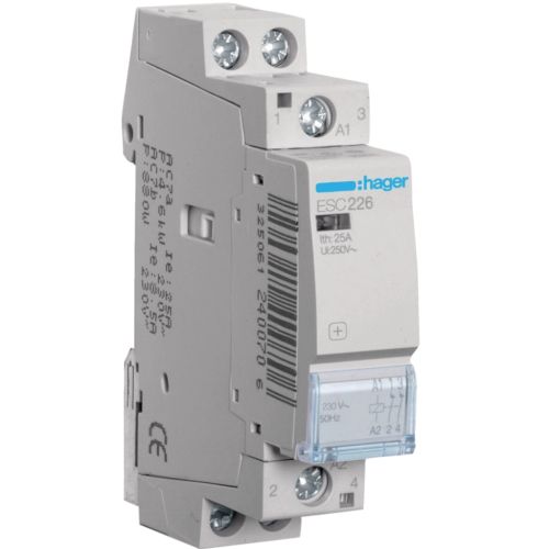 Автоматичний вимикач Hager 25 A 230V 2NC 1P (B) (ESC226)