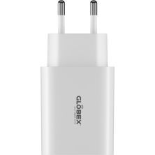 Зарядний пристрій Globex USB-C 20W FastPower white (20WC1A)