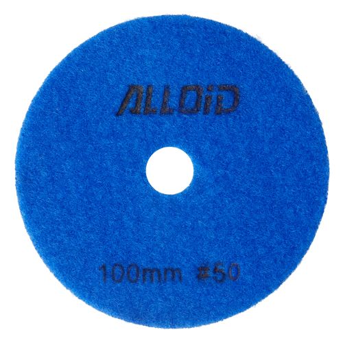 Круг зачистний Alloid Pro, алмазний, шліфувальний, на липучці, COMBS, 100мм, зерно 50 (DD-63377)