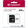 Карта пам'яті Transcend 256GB microSDXC class 10 UHS-I (TS256GUSD300S-A) - Зображення 2