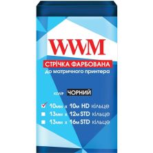 Лента к принтерам 10мм х 10м HD (К.) Black WWM (R10.10H)