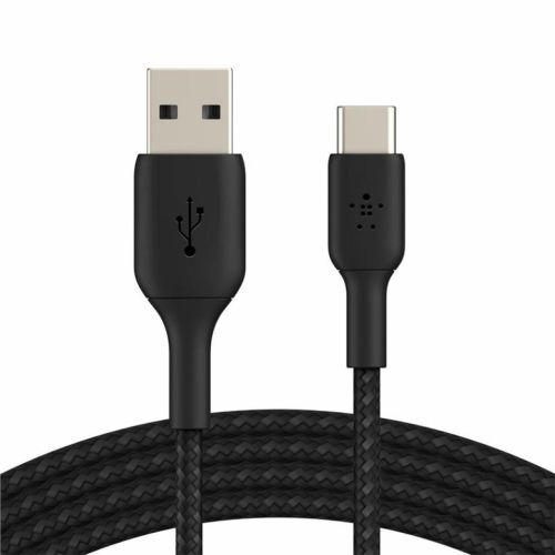 Дата кабель USB 2.0 AM to Type-C 3.0m BRAIDED black Belkin (CAB002BT3MBK)