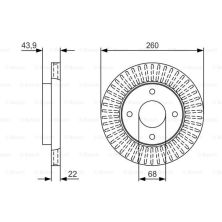 Гальмівний диск Bosch 0 986 479 U61