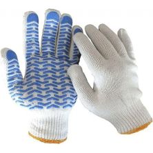 Захисні рукавички Werk ХБ натур., синя хвиля (47767)