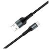 Дата кабель USB 2.0 AM to Micro 5P 1.0m nylon black ColorWay (CW-CBUM045-BK) - Зображення 2
