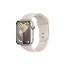 Смарт-часы Apple Watch Series 9 GPS 45mm Starlight Aluminium Case with Starlight Sport Band - S/M (MR963QP/A)