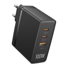 Зарядний пристрій Vention 3xUSB 100W GaN (2хUSB-C+USB-A) black (FEGB0-EU)