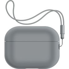 Чехол для наушников Armorstandart Silicone Case with straps для Apple Airpods Pro 2 Gray (ARM68610)