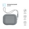 Чехол для наушников Armorstandart Silicone Case with straps для Apple Airpods Pro 2 Gray (ARM68610) - Изображение 1