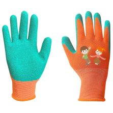 Защитные перчатки Neo Tools детские латекс, полиэстер, дышащая верхняя часть, р.3, оранжевый (97-644-3)