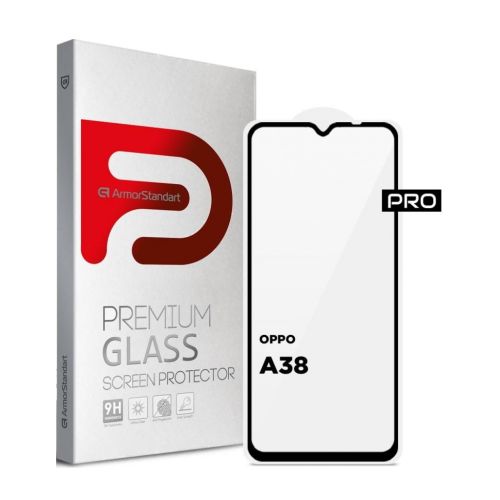 Стекло защитное Armorstandart Pro OPPO A18 4G / A38 4G Black (ARM71040)