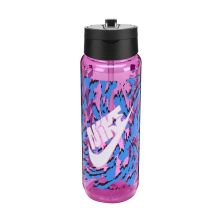 Бутылка для воды Nike TR Renew Recharge Straw Bottle 24 OZ рожевий, чорний, білий 709 мл N.100.7643.660.24 (887791762474)