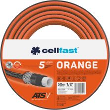 Поливочный шланг Cellfast ORANGE 1/2, 50м, 5 слоев, до 24бар -10…50°C (15-003)