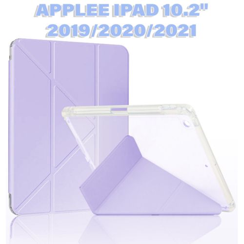 Чехол для планшета BeCover Ultra Slim Origami Transparent Apple Pencil Apple iPad 10.2 2019/2020/2021 Purple (711101)