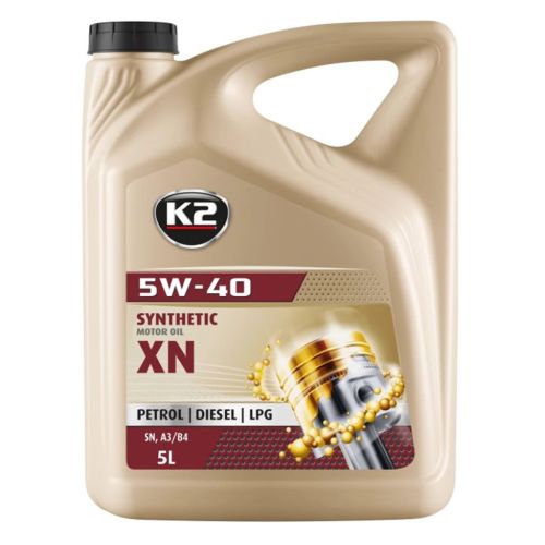 Моторна олива K2 Synthetic Premium SN/CF XN 5W-40 5 л (O1135E)
