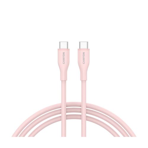 Дата кабель USB-C to USB-C 1.0m CC60SC10 60W Silicon Pink Sand Canyon (CNS-CC60SC10PS)