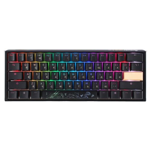 Клавіатура Ducky One 3 Mini Cherry MX Silent Red RGB UA USB Black (DKON2161ST-SUAPXCLAWSC1)