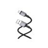 Дата кабель USB 2.0 AM to Micro 5P 1.0m silicone black BOROFONE (6974443386387) - Зображення 1