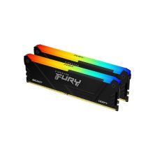 Модуль памяти для компьютера DDR4 16GB (2x8GB) 3200 MHz Beast Black Kingston Fury (ex.HyperX) (KF432C16BB2AK2/16WP)