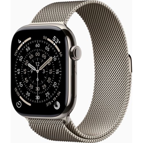 Смарт-часы Apple Watch Series 11 GPS + Cellular 46mm Natural Titanium Case with Natural Milanese Loop - M/L (MFD04RK/A)