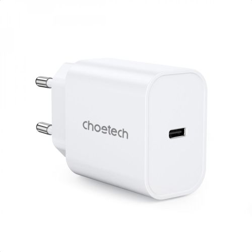 Зарядное устройство Choetech USB-C PD20W white (Q5004-V5) Зарядное устройство Choetech USB-C PD20W white (Q5004-V5)