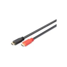 Кабель мультимедійний HDMI M to HDMI M 20.0m Full HD 60Hz AOC w/Amplifier black Digitus (AK-330105-200-S)