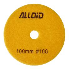 Круг зачистной Alloid Pro, алмазный, шлифовальный, на липучке, STAR, 100мм, зерно 100 (DD-63370)