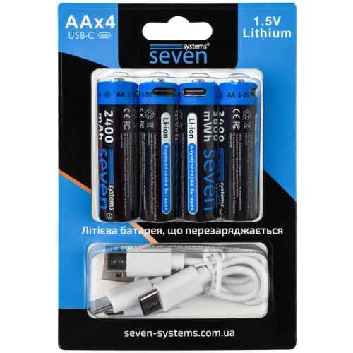 Акумулятор SEVEN Systems SEVENAA1.5VLi-ion4