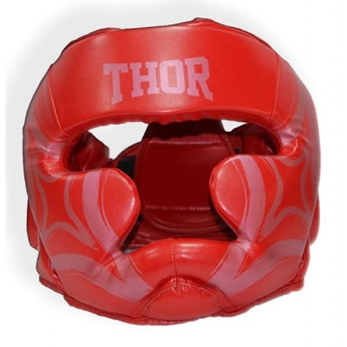Боксерський шолом Thor 727 Cobra L Red (727 (Leather) RED L)