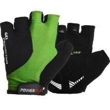 Велорукавиці PowerPlay 5028 Black/Green M (5028A_M_Green)