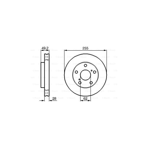 Гальмівний диск Bosch 0 986 478 726