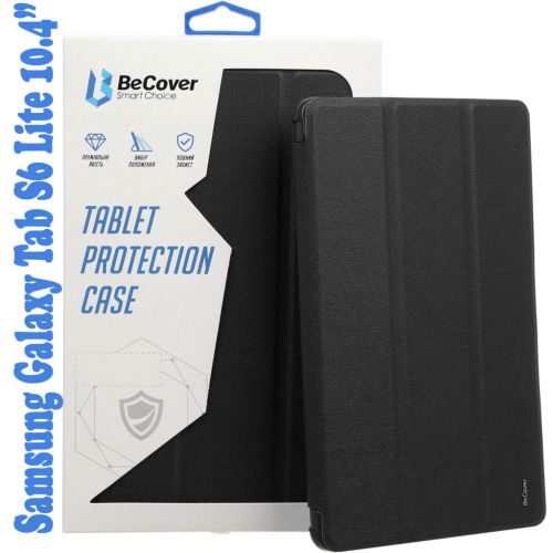 Чехол для планшета BeCover Soft Edge Pencil Mount Samsung Galaxy Tab S6 Lite 10.4 P610/P613/P615/P619 Black (708351)